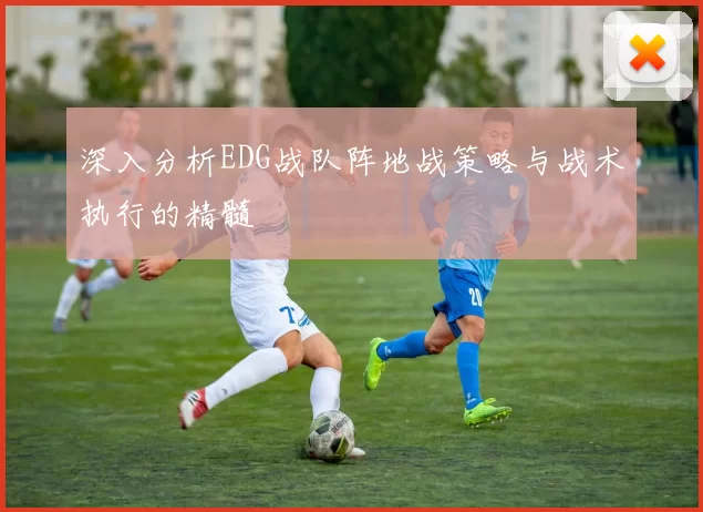 深入分析EDG战队阵地战策略与战术执行的精髓
