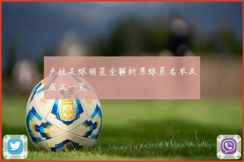 卢姓足球明星全解析男球员名单及成就一览
